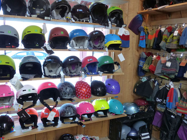 Helmets and caps. Photo by Dawn Ballou, Pinedale Online.
