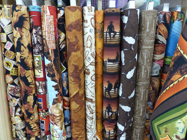 Westerm fabric. Photo by Dawn Ballou, Pinedale Online.