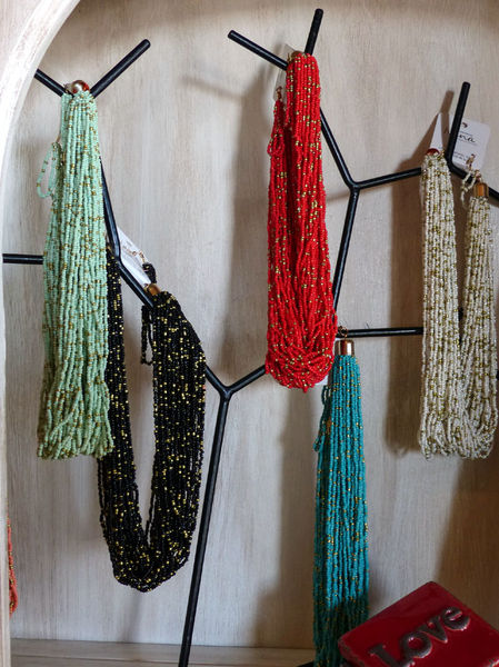 Necklaces. Photo by Dawn Ballou, Pinedale Online.