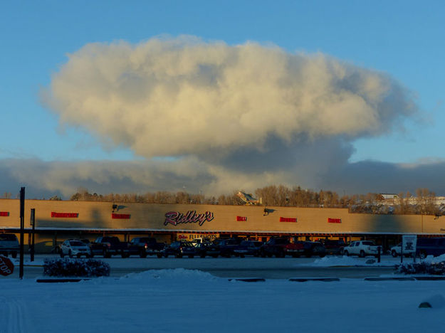 Atomic bomb cloud. Photo by Dawn Ballou, Pinedale Online.