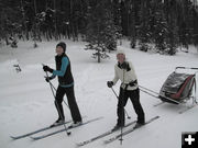 Skiing fun. Photo by Mike Looney, Groomer.