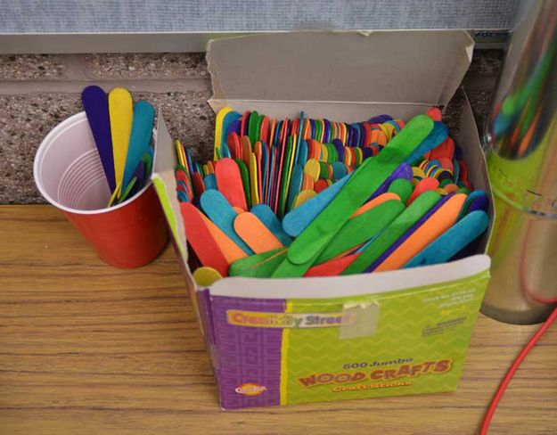 Color sticks. Photo by Terry Allen.