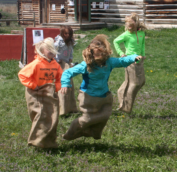 Potato Sack Race. Photo by Pinedale Online.