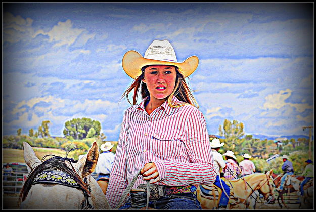 Lone Cowgirl. Photo by Terry Allen.
