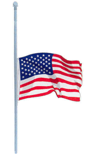Flag half staff notice. Photo by Governor Matthew H. Mead.