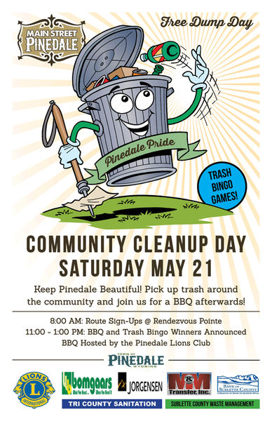 Pinedale 2016 Clean Up Day May 21. Photo by Main Street Pinedale.