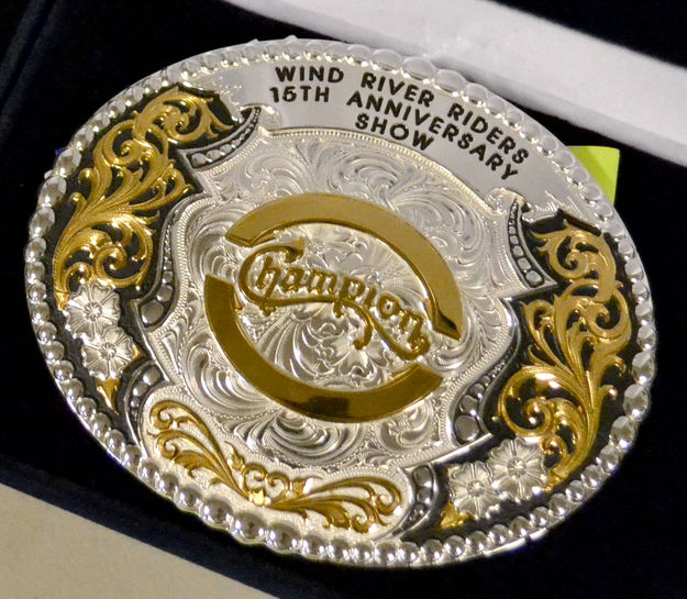 Silver Buckle. Photo by Joy Ufford, Sublette Examiner.