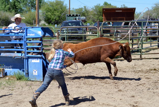 Tilly Roping. Photo by Terry Allen.