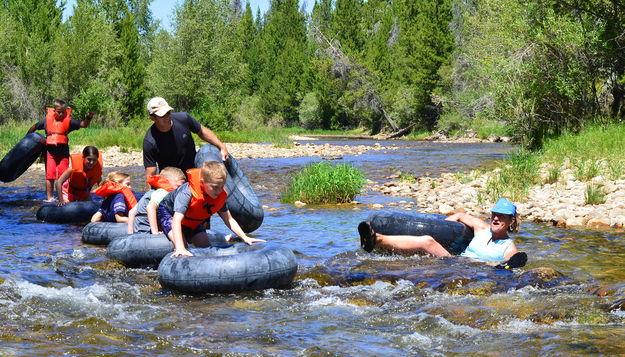 Tubing on Pine Creek. Photo by Terry Allen.