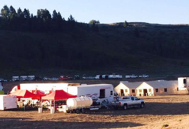 Fire Camp. Photo by Cliff Creek Fire.