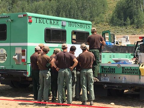 Truckee Hotshots. Photo by Bridger-Teton National Forest.