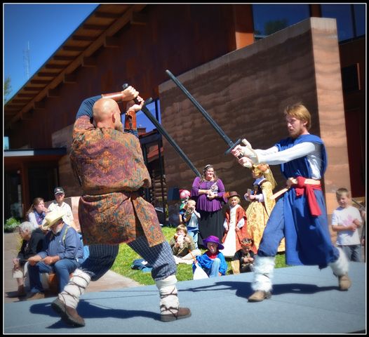 Sword Play. Photo by Terry Allen.