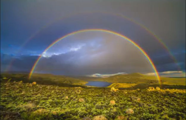 Half Moon Double Rainbow. Photo by Dave Bell.