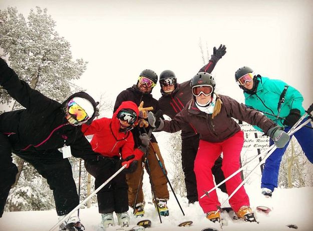 Let's go skiing!. Photo by White Pine Resort.