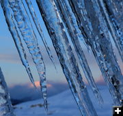 Bondurant Post Office icicles. Photo by Fred Pflughoft.