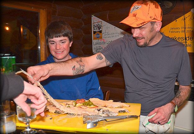 Chef Jeremy Horn and Nevin. Photo by Terry Allen.