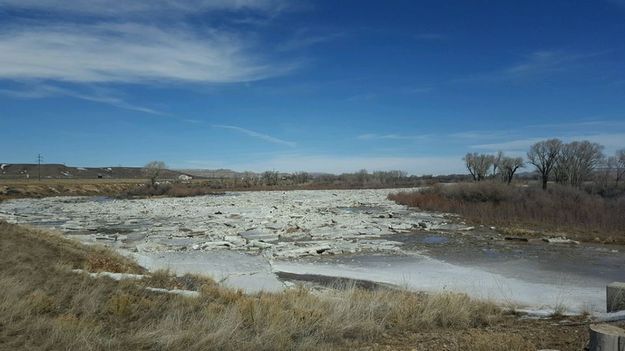 Green River ice. Photo by Deputy D. Ruby, Sublette County Sheriffs Office.