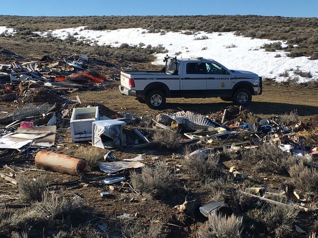 Dump on public land. Photo by Bureau of Land Management.