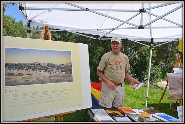 Dave Vlcek Talks Native American Artifacts. Photo by Terry Allen.