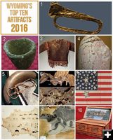 2016 Top Ten Artifacts. Photo by Wyoming State Historical Society.