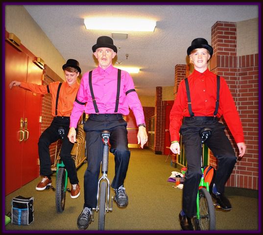 The Unicycle Gang. Photo by Terry Allen.