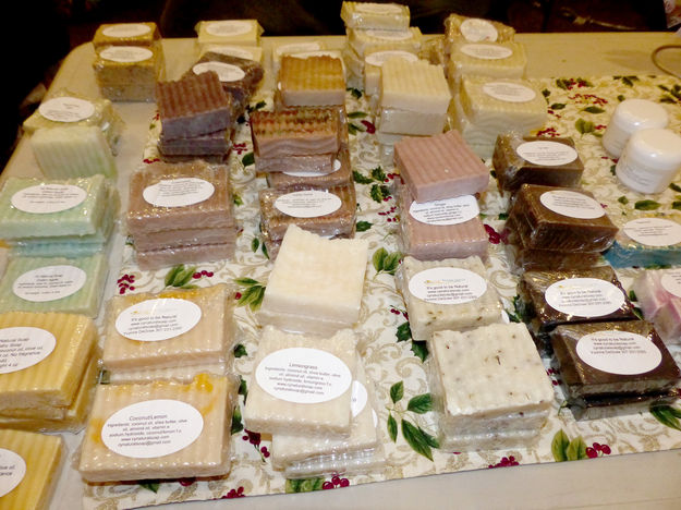 Hand made soaps. Photo by Dawn Ballou, Pinedale Online.