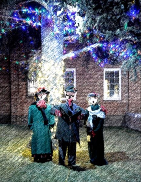 Caroler's at the Courthouse. Photo by Terry Allen.
