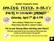 Boulder Spring Fever Party April 7. Photo by Boulder Community Center.