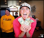 Allison and Prize Money. Photo by Terry Allen.
