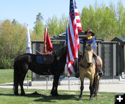 Riderless horse. Photo by Pinedale Online.