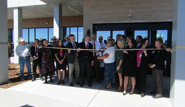 Ribbon Cutting. Photo by Dawn Ballou, Pinedale Online.