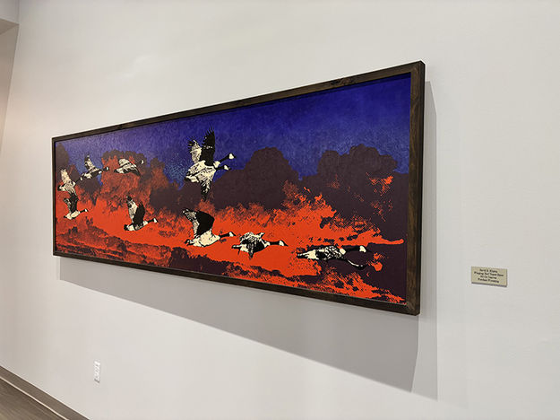 Winging Half-Toned Skies. Photo by Dawn Ballou - Pinedale Online.