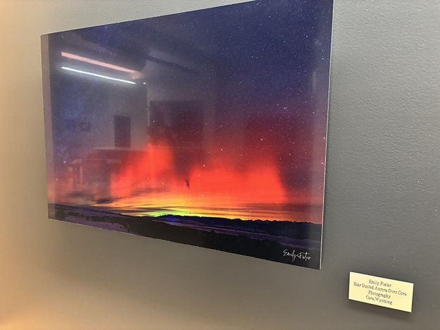 Milky Way over the Aurora Borealis. Photo by Dawn Ballou, Pinedale Online.