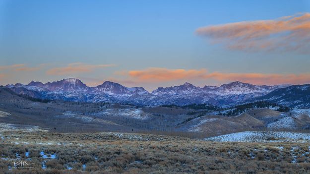 Sunset From Soda Lake Road. Photo by Dave Bell.