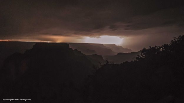 Grand Canyon Lightning Silhouette. Photo by Dave Bell.