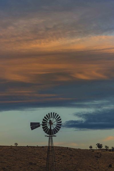 Sun Setting Windmill. Photo by Dave Bell.