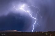 Spectacular Sunset And Lightning-October 15