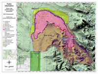 Dollar Lake Fire map, Sept. 23, 2025