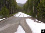 Snow on Skyline Road. Photo by Pinedale Online.