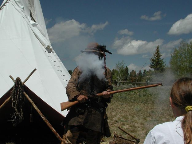 Suprise Musket Fire. Photo by Pinedale Online.