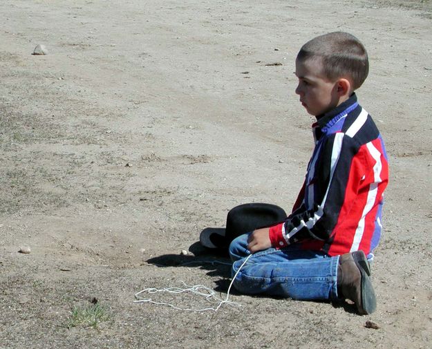 Trying to Snare a Gopher. Photo by Pinedale Online.