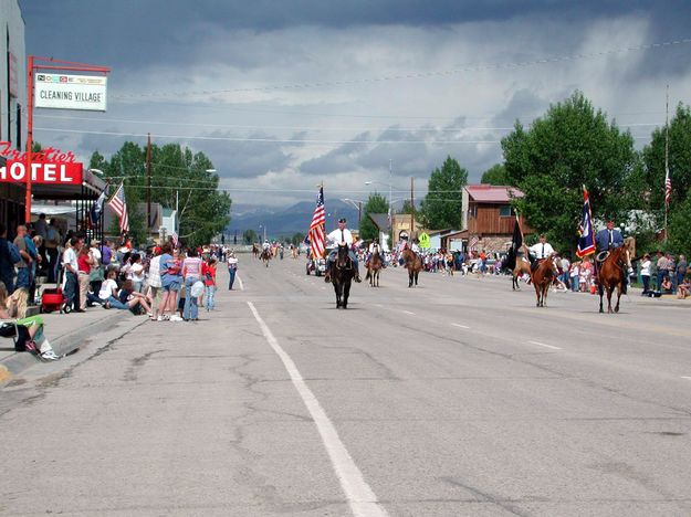 Start of Parade. Photo by Pinedale Online.