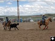 Team Roping. Photo by Pinedale Online.