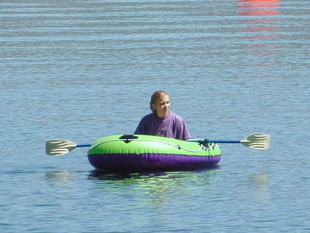 Rubber Row Boat. Photo by Pinedale Online.