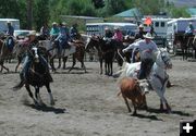 Team Roping. Photo by Pinedale Online.