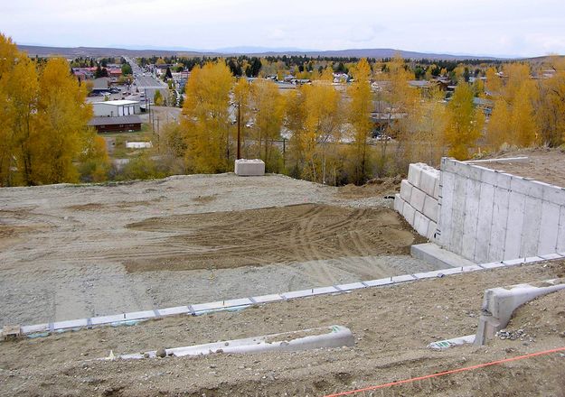 Sledding Hill reconstruction. Photo by Pinedale Online.