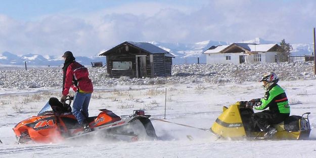 Getting a Tow. Photo by Pinedale Online.