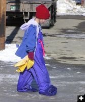 Pants too long. Photo by Dawn Ballou, Pinedale Online.
