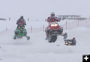 Airborne Snowmachines. Photo by Pinedale Online.