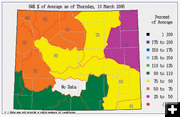 Wyoming Snow Forecast Map. Photo by .